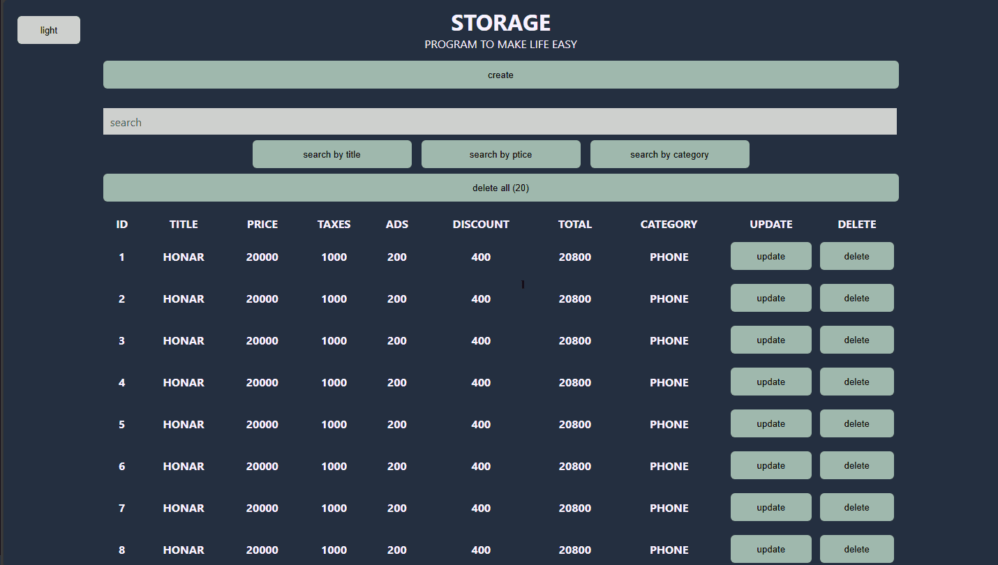 Storage Site